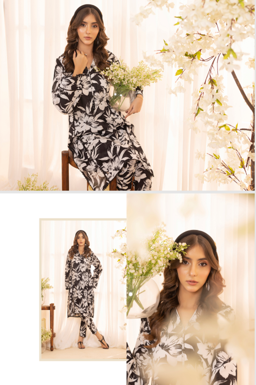 Identic Separates<br> (2 Pcs) Printed Lawn (Stitched) Sethi Brothers