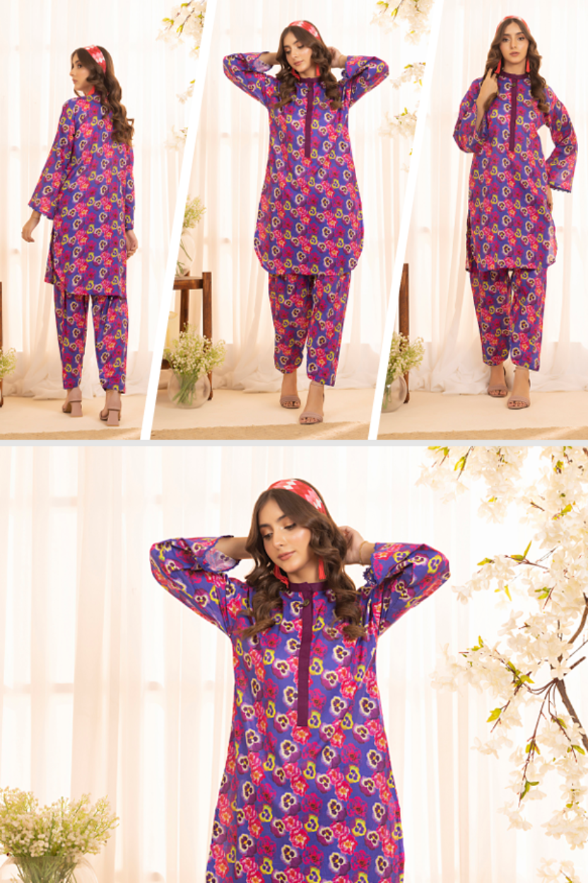 Identic Separate (2 Pcs) Printed Lawn (Stitched) Sethi Brothers